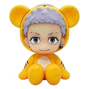 Cute Yellow Tiger Hoodie Figurine